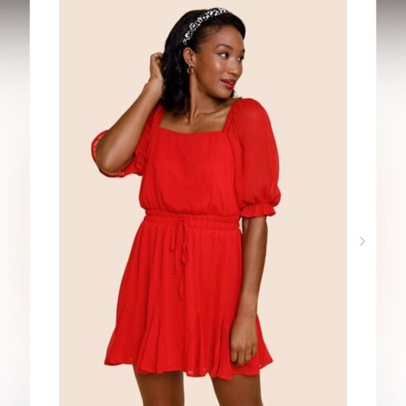 Francesca's Collections Dresses & Skirts - Francescas Red Mini Dress Size Large